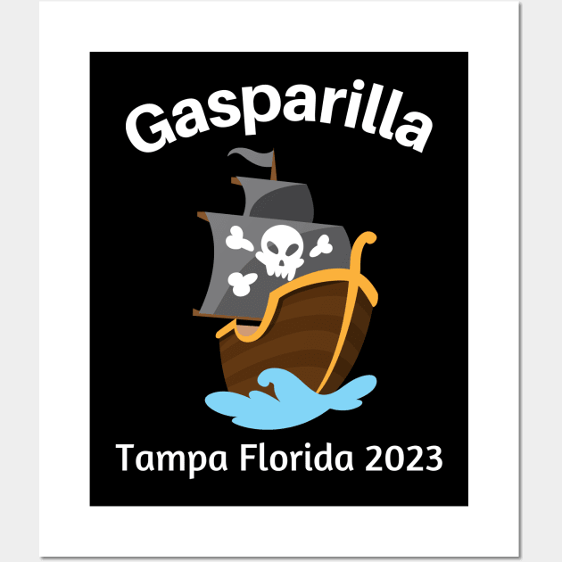 Gasparilla Pirate Festival 2023 - Tampa Florida Wall Art by MtWoodson